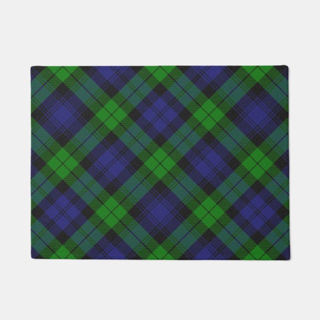 Campbell Clan Tartan Kariert Black Watch Fußmatte (Vorderseite)