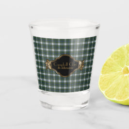 Campbell Dress Ancient Original Scottish Tartan Schnapsglas