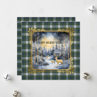 Campbell Dress Ancient Scottish Tartan Christmas Feiertagskarte