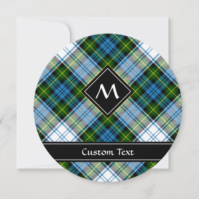 Campbell Dress Tartan Einladung (Vorderseite)