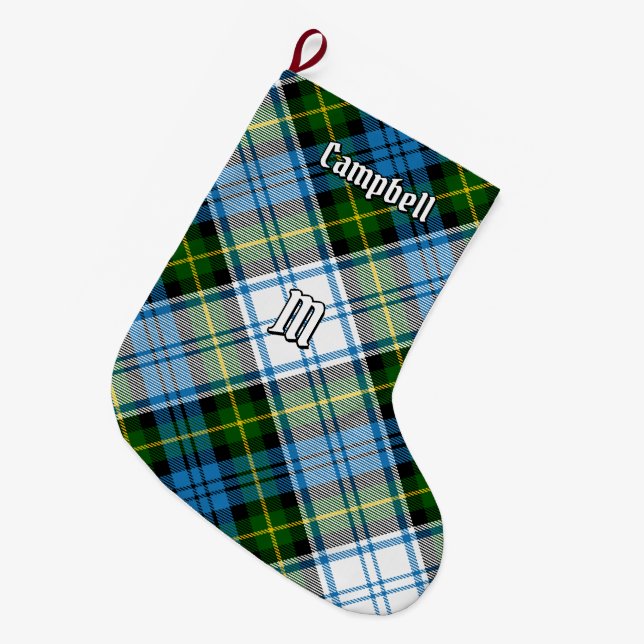 Campbell Dress Tartan Großer Weihnachtsstrumpf (Vorderansicht (hängend))