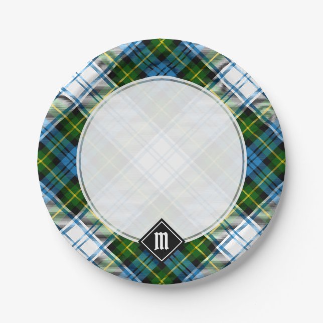 Campbell Dress Tartan Pappteller (Vorderseite)