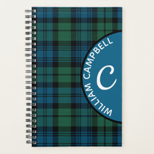 Campbell Kariert Monogram Planer