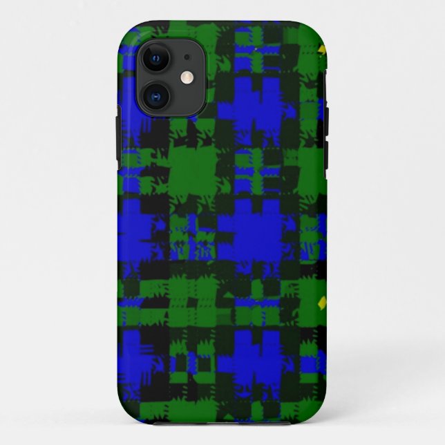 Campbell Kariert Tartan Vector iPhone Case (Rückseite)