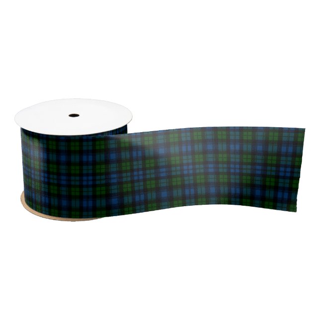 Campbell schottisches Tartan-Muster Satinband (Spule)