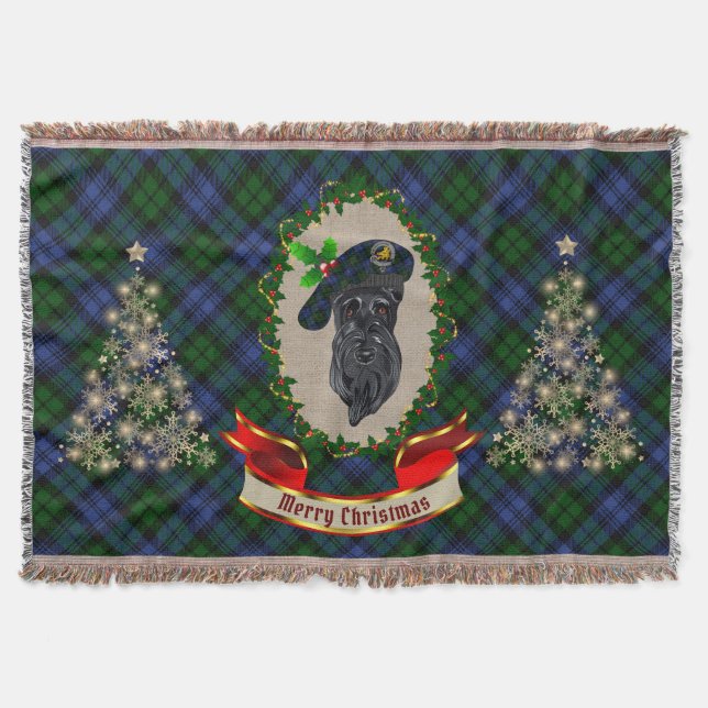 Campbell Scottie Dog Christmas Decke (Vorderseite)