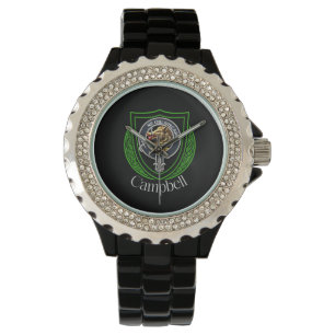 Campbell Scottish Clan Wappen Armbanduhr