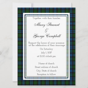 Campbell Scottish Faire-part de mariage