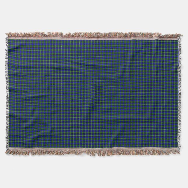 Campbell Tartan Blau kariert Decke (Vorderseite)