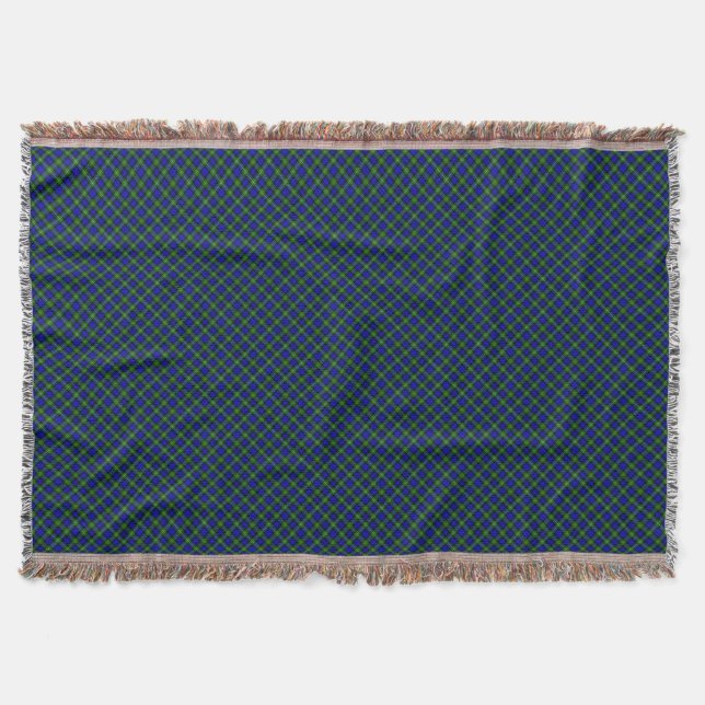 Campbell Tartan Blau kariert Decke (Vorderseite)