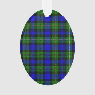 Campbell tartan bleu vert plaid