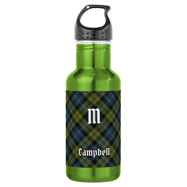 Campbell Tartan Edelstahlflasche (Vorderseite)