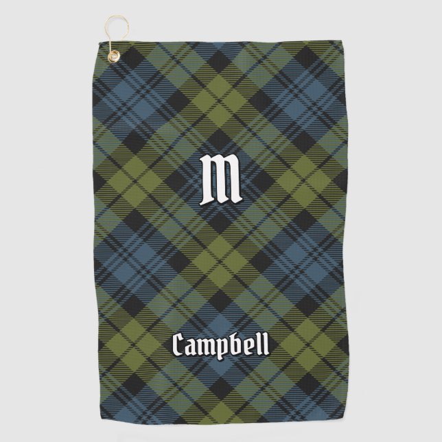 Campbell Tartan Golfhandtuch (Vorderseite)