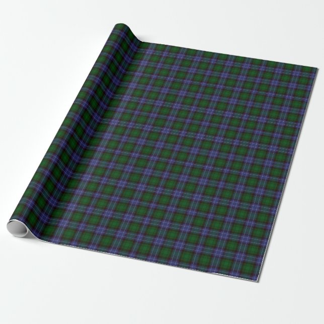 Campbell Tartan Green Kariert Geschenkpapier (Ungerollt)