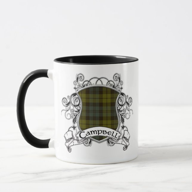 Campbell Tartan Shield Tasse (Links)