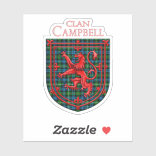 Campbell von Argyll Tartan Scottish Kariert Aufkleber