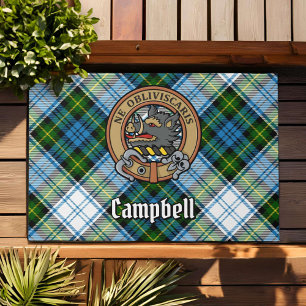 Campbell Wappen über Dress Tartan Fußmatte