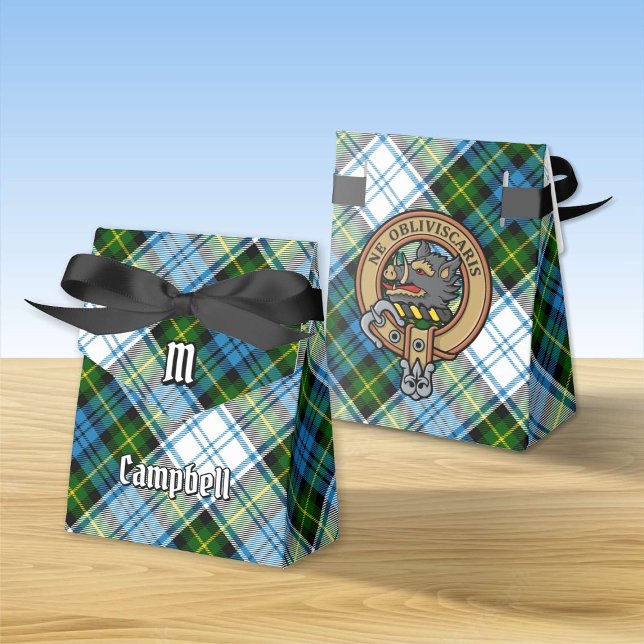 Campbell Wappen über Dress Tartan Geschenkschachtel (Von Creator hochgeladen)