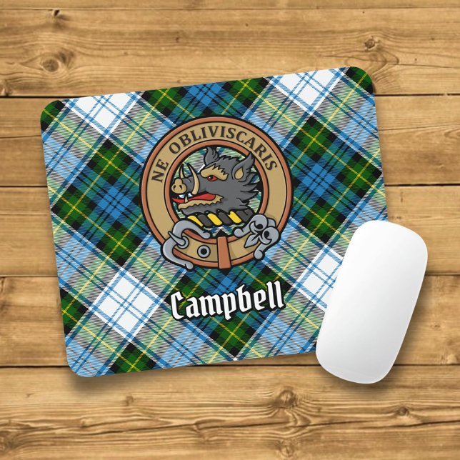 Campbell Wappen über Dress Tartan Mousepad (Von Creator hochgeladen)