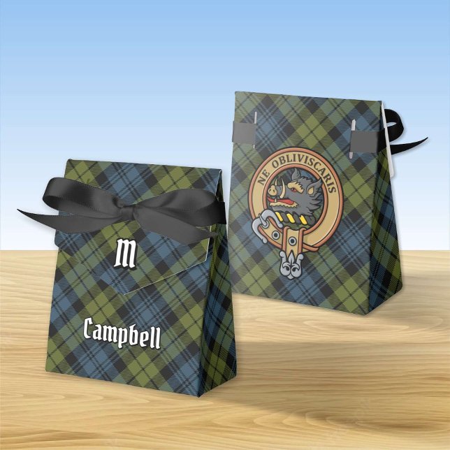 Campbell Wappen über Tartan Gevor Box Geschenkschachtel (Von Creator hochgeladen)