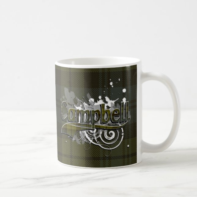 Campbelltartan-Schmutz Kaffeetasse (Rechts)