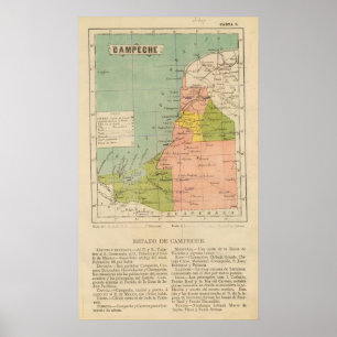 Campeche, Mexiko Poster