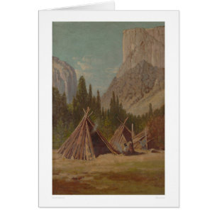 Campement indien en vallée de Yosemite (1189)