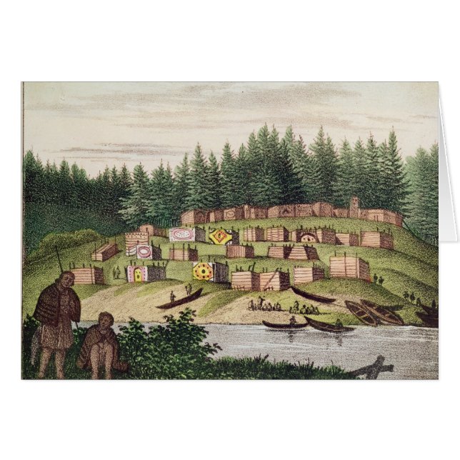 Campement indien sur l'île de Quadra (Devant horizontal)
