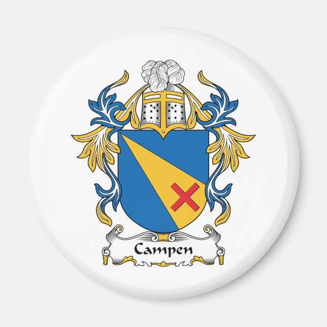 Campen-Familienwappen Magnet (Vorne)