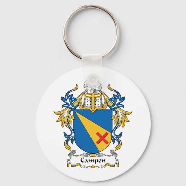 Campen-Familienwappen Schlüsselanhänger (Vorderseite)