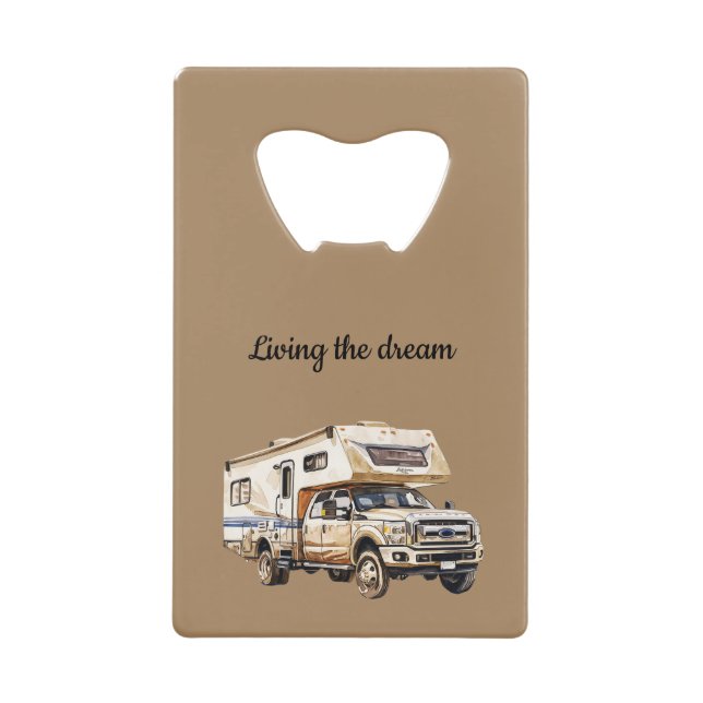 Camper Adventure Geldbeutel Flaschenöffner (Vorderseite)