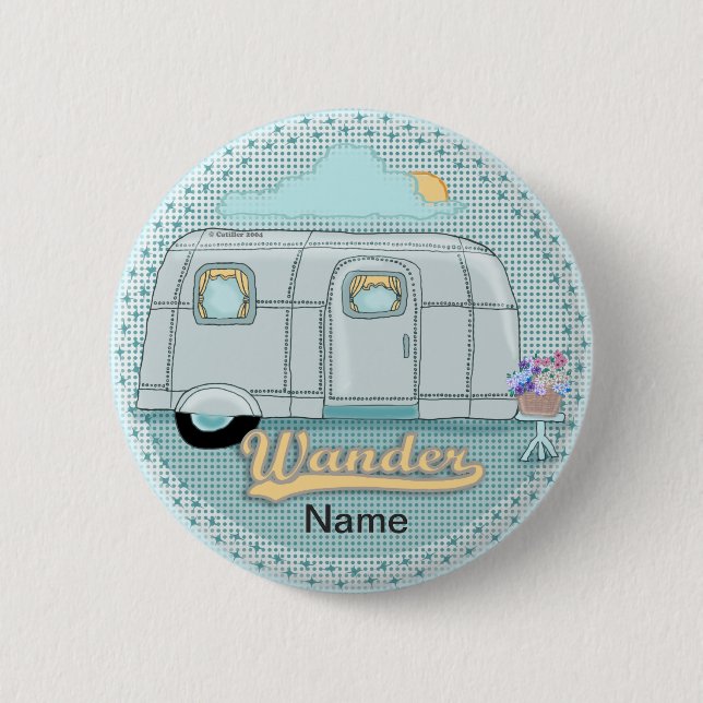 Camper-Anhänger Button (Vorderseite)