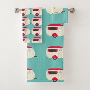 Camper Arrière - plan turquoise