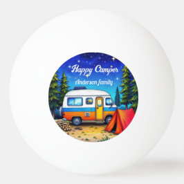 Camper Camping Blue Green Nature Picnic Tischtennisball