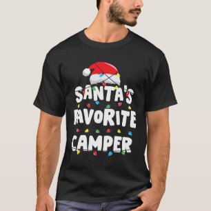 Camper Camping Weihnachten Santas Lieblings Lustig T-Shirt