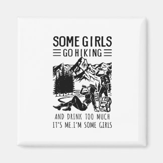Camper-Geschenk | Einige Mädchen gehen zum Geburts Magnet