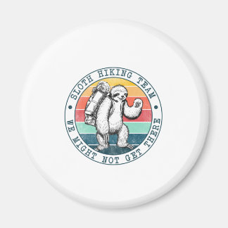 Camper-Geschenk | Sloth Wanderteam Geburtstag Magnet