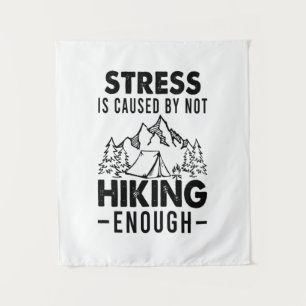 Camper-Geschenk Stress entsteht, wenn nicht genu Wandteppich