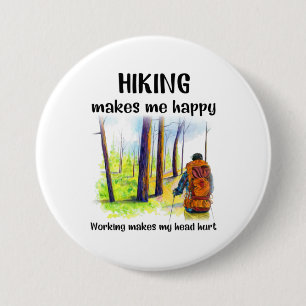 Camper-Geschenk Wandern macht mich zum Geburtsta Button