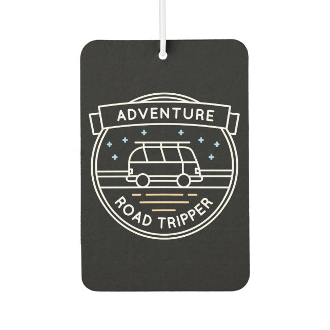 Camper Gift Adventure Road Tripper Autolufterfrischer (Vorderseite)