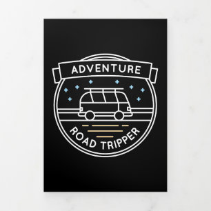 Camper Gift Adventure Road Tripper Dreifach Gefaltete Karte