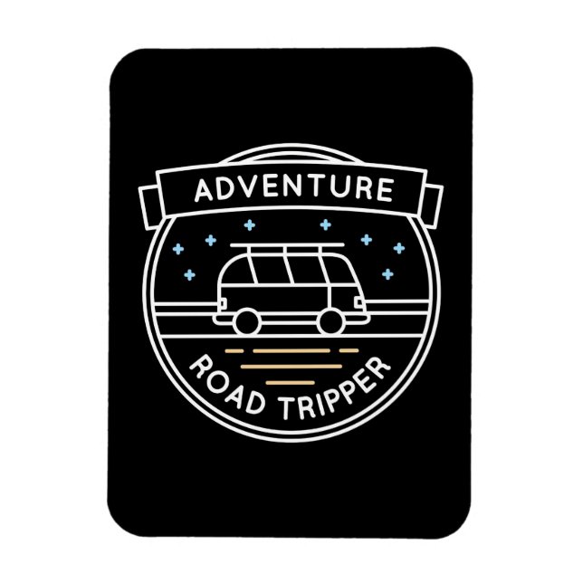 Camper Gift Adventure Road Tripper Magnet (Vertikal)