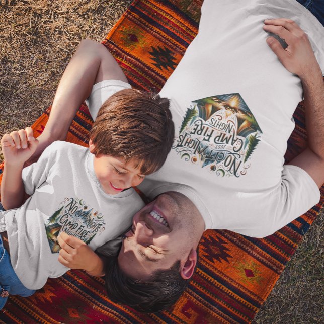 Camper Gifts, No City Light Just Camp Fire Nights Tri-Blend Shirt (Von Creator hochgeladen)