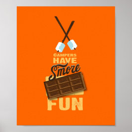 Camper haben mehr Spaß Glamping Poster