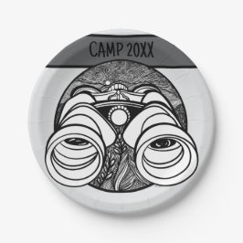 Camper/Hiker Personalisiertes Camping Picnic Pappteller