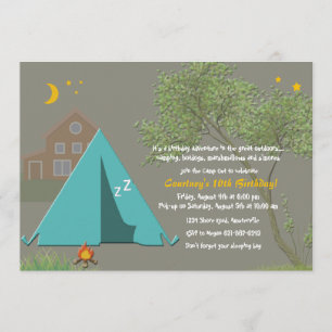 Camper invitation de partie
