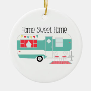 Camper Keramik Ornament