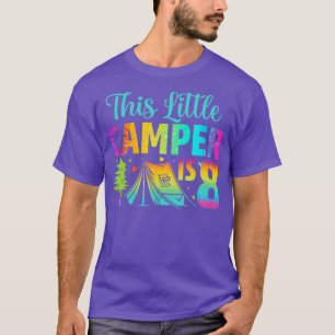 Camper Kindergeburtstag 8 Jahre Camping 8. Tag T-Shirt