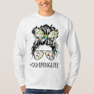Camper Life Mama Camping Life Spaß Skull für Campe T-Shirt