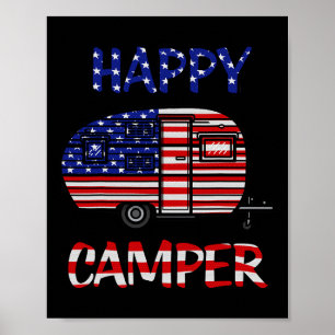 Camper Merica Amerikanische Happy Pride Flagge 4. Poster